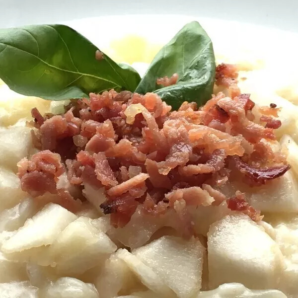 Risotto aux Poires et Lardons