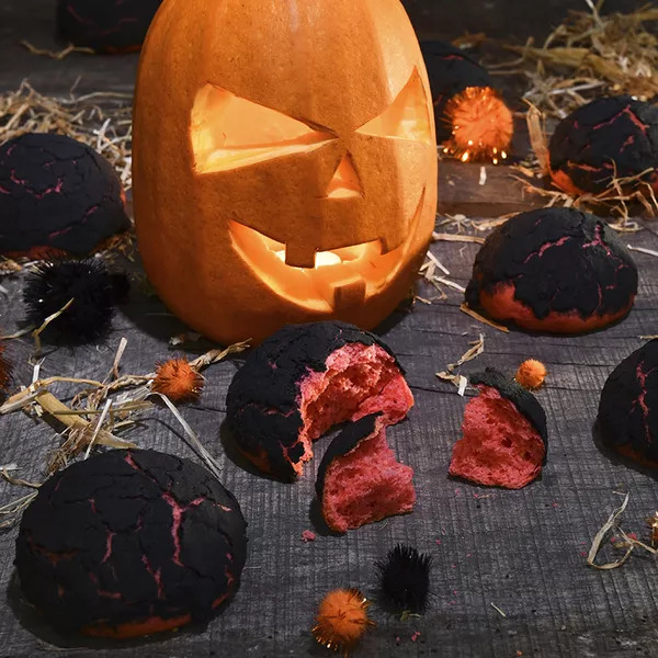 Petits pains lave d'Halloween