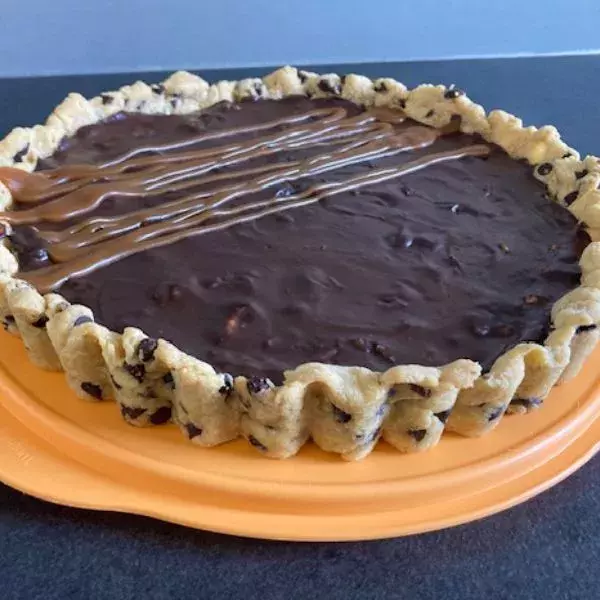 Tarte façon cookie choco caramel