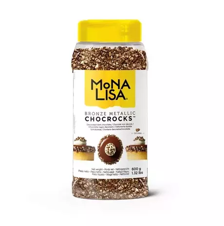 Chocrocks, décor en chocolat bronze metallic