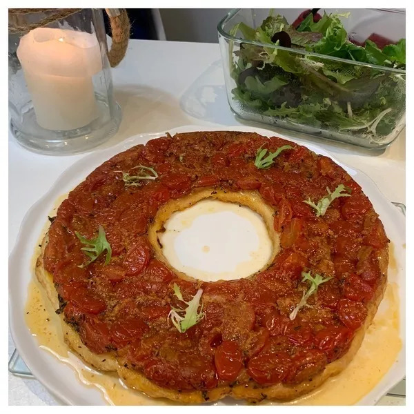 Tarte Tatin aux tomates cerises