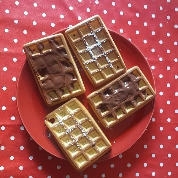 Gaufres sucrées sans beurre