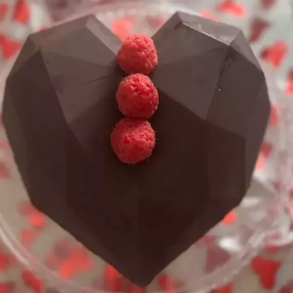 Entremets  Cœur Framboises