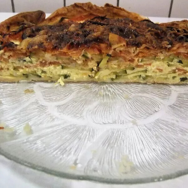 Tarte aux courgettes et chèvre