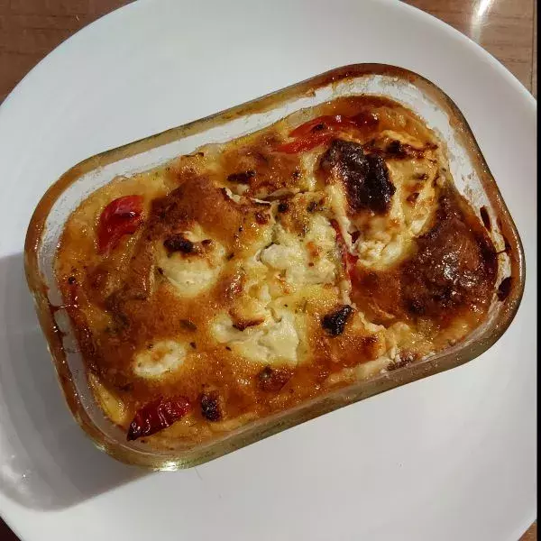 MINI-CLAFOUTIS DE TOMATES ET CHÈVRE 