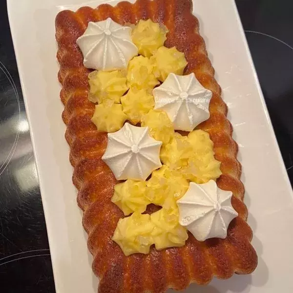 Cake au citron et son crémeux 