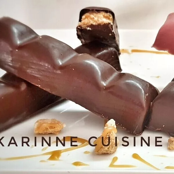 Barres gourmandes chocolats caramel beurre salé