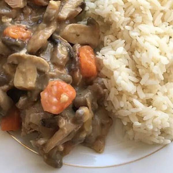 Blanquette de veau allégée et riz