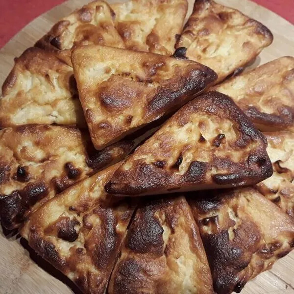 Gâteau au fromage blanc et aux pommes