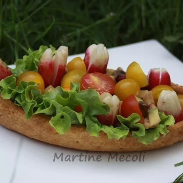 Barques du jardin à la tapenade sans cook'in