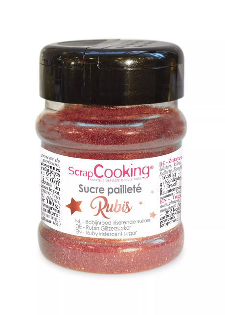 Sucre pailleté Rubis 160g