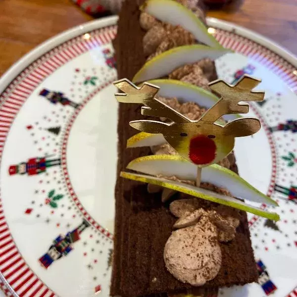 Bûche poire chocolat