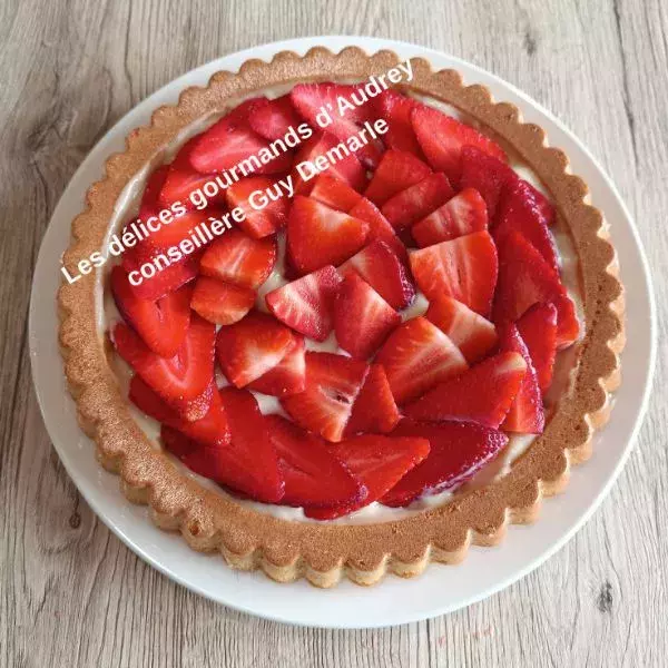 Tarte fraise crème patissière 