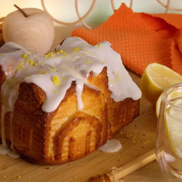 Chalet enneigé au citron