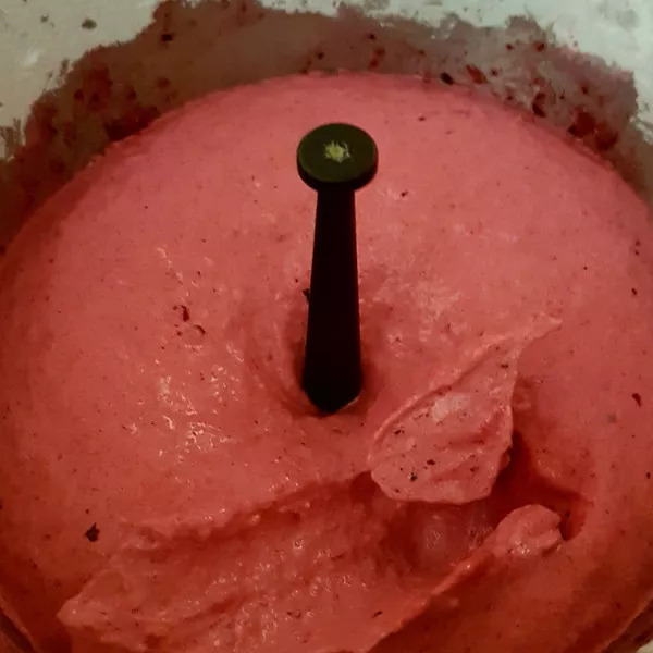 Sorbet fruits : fraises, ou framboises ou fruits rouges