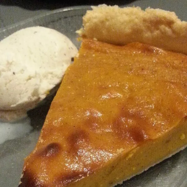 tarte au potimarron (pumpkin pie d'Halloween)