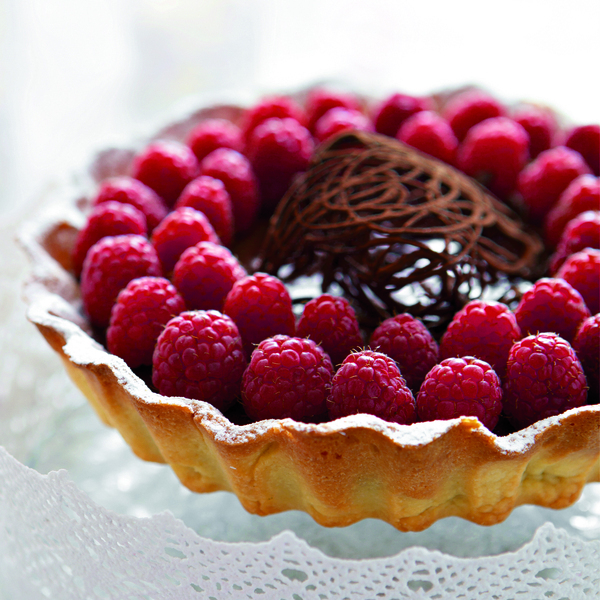 Tarte chocolat framboise