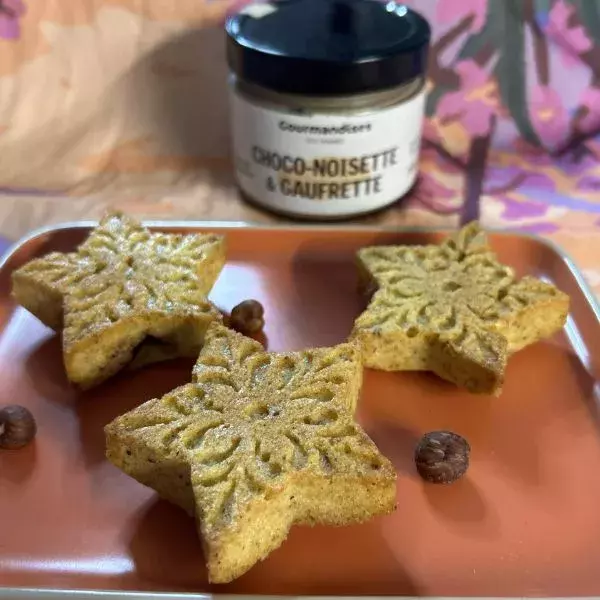 Etoiles Noisette Chocolat et Gaufrette