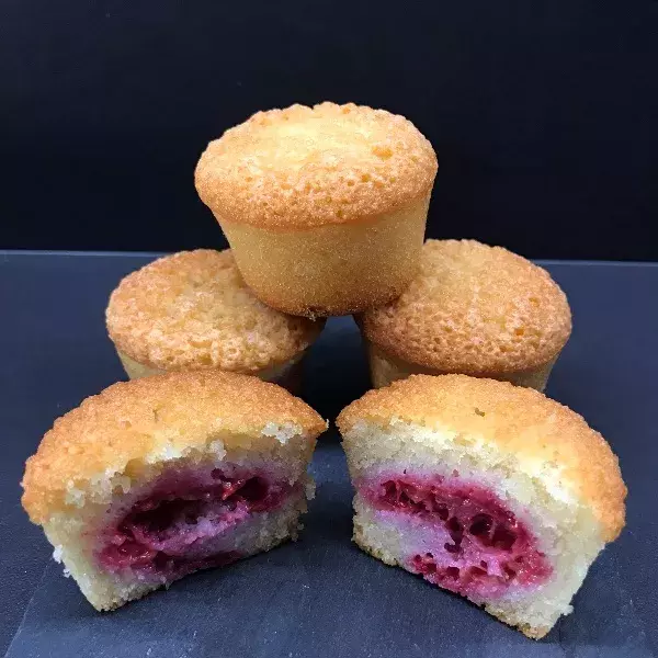 Financiers à la framboise