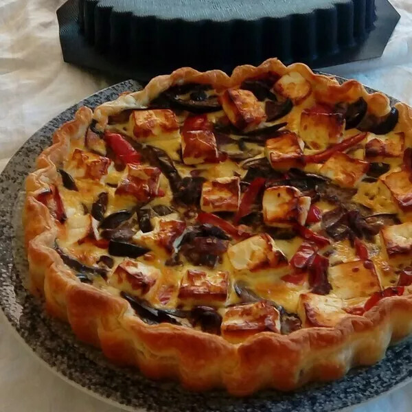 Tarte aux légumes du soleil et féta