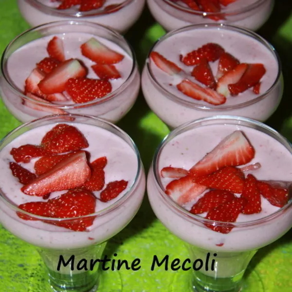 Mousses aux fraises