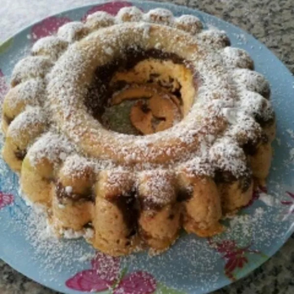 Gâteau marbré au fromage blanc