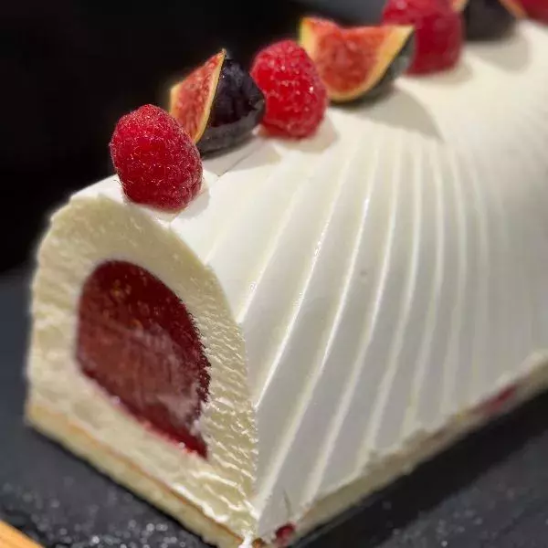 La bûche figues et framboises