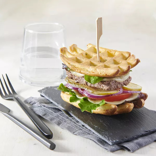 Burger gaufre