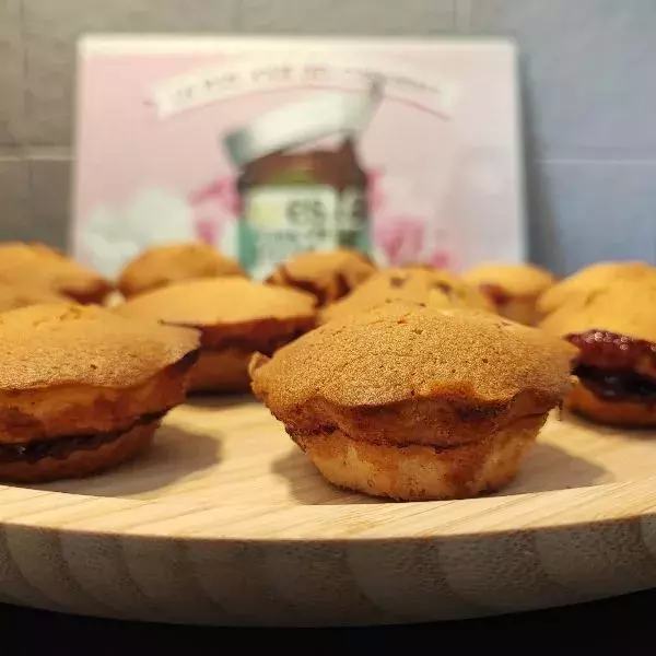 Muffins cœur confiture 