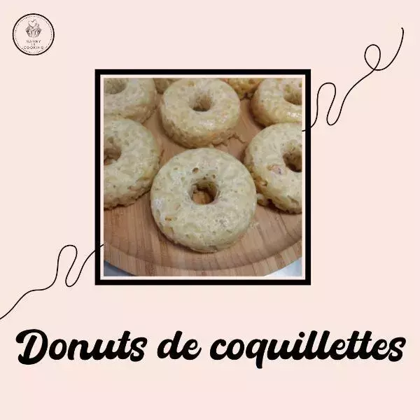 Donuts aux coquillettes et truite fumée