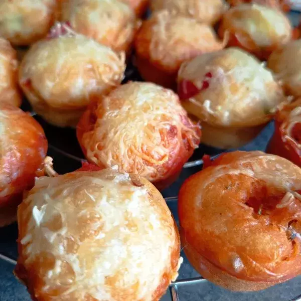 Mini muffins chorizo-poivrons