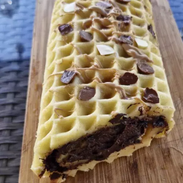 Crêpe finlandaise roulée au chocolat