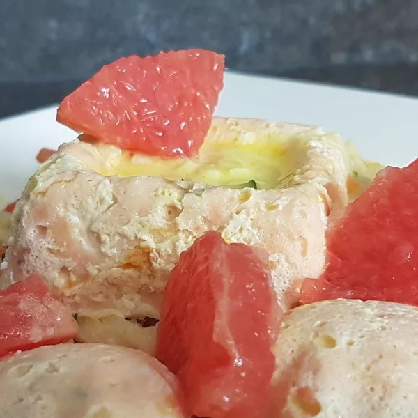 Mousse de saumon à l'effilochée de légumes