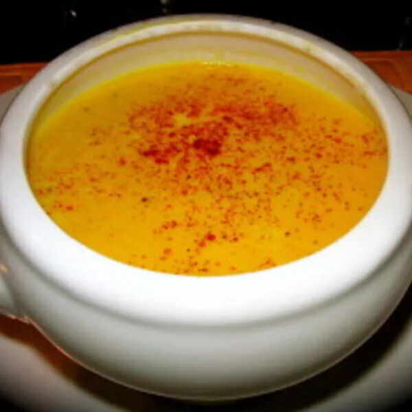 Velouté de carottes au curcuma