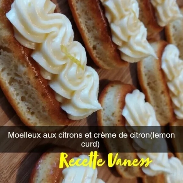 Savarins ovales au citron & crème de citron (lemon curd) 