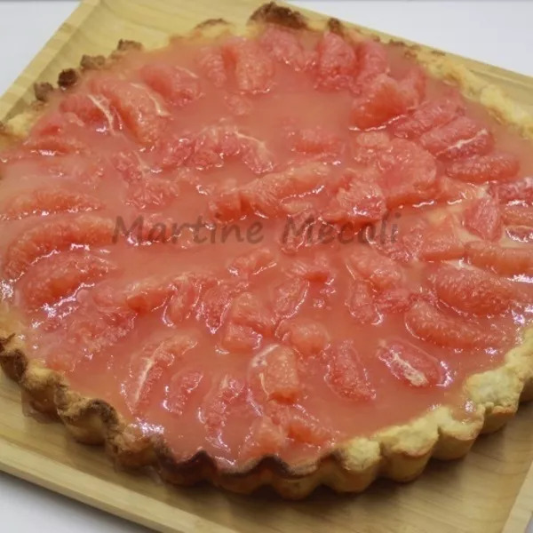 Tarte aux pamplemousses roses sans cook'in