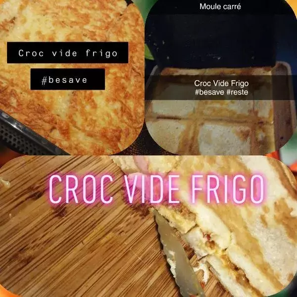  Croc vide frigo (dans le moule carré) 