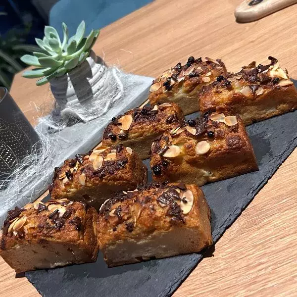 Gâteaux healthy flocons d’avoine poires,  amande et chocolat