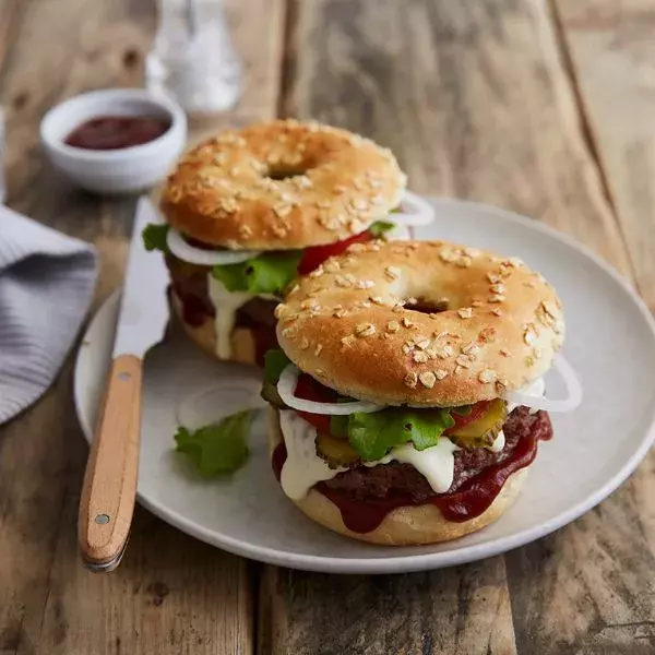 Bagels façon burgers