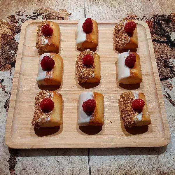 Financier aux framboises 