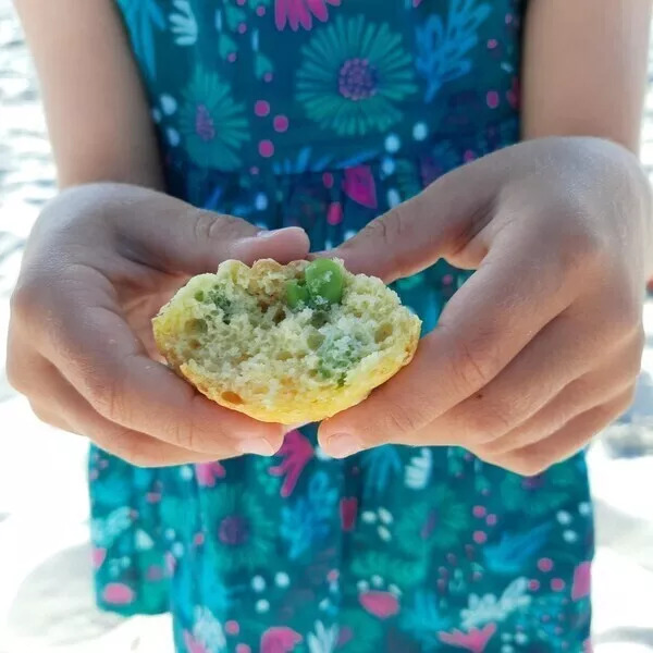 Madeleines aux petits pois