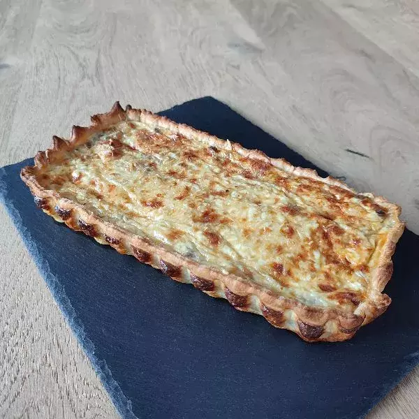 Tarte boudin/champignons