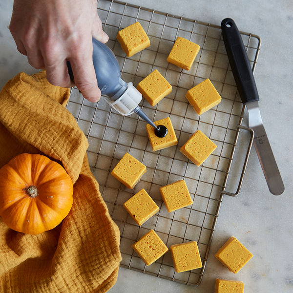 Petites mousses de potiron au curcuma