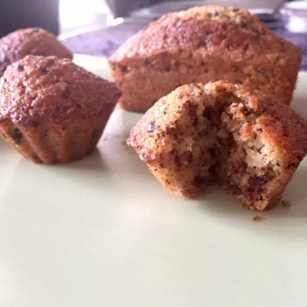 Muffins banane chocolat