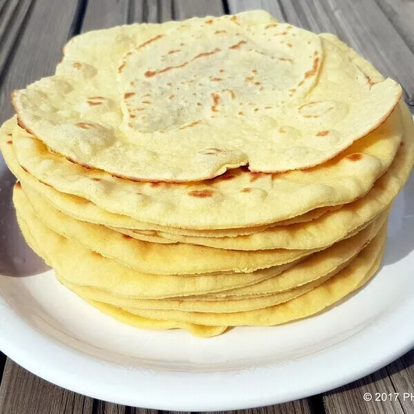 Galettes tortillas au blé et au maïs