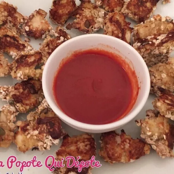 Nuggets de poulet healthy et sauce tomate