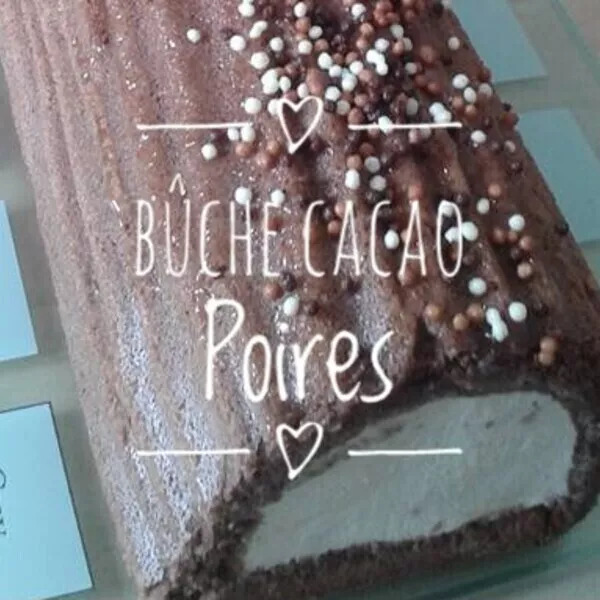 Bûche Cacao Poires