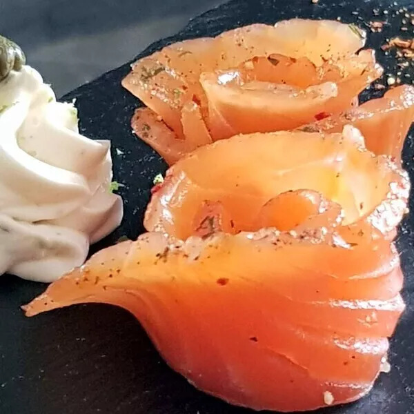 Gravlax de saumon 