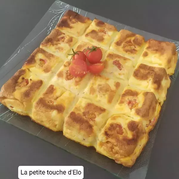 Quiche sans pâte tomates cerise