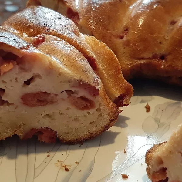 Couronne cerises et amandes
